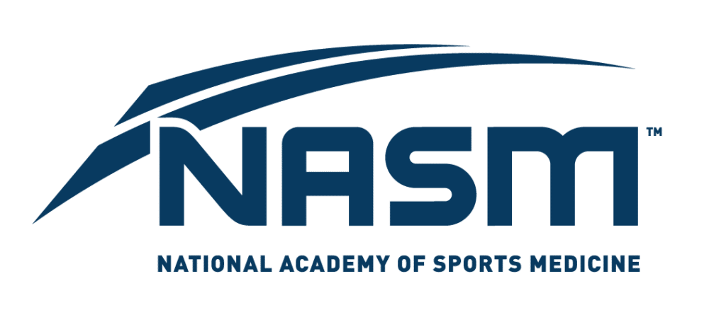 NASM certified: National Academy of Sports Medicine